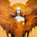 Karol Bak, Kapłanka, 2016, 2016, olej, płótno