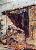 Henryk Baranowski, Arab z Port Said, olej, płyta