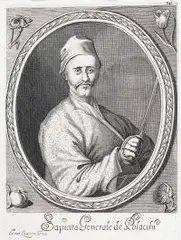 Cesare Laurentio, Portret Pawła Jana Sapiehy, ok. 1670 r., 1670, miedzioryt, papier, 23