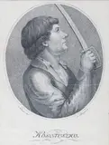 Tadeusz Kościuszko by Veit Hanns Schnorr von Carolsfeld, miedzioryt punktowy, papier, 18, sold Jun 2019