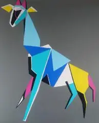 Karolina Kucharska, Żyrafa, 2019, 2019, akryl, płótno