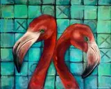 Anita Dąbrowska, Two of us, 2019, 2019, olej, płótno