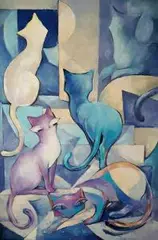 Rita Lazaro, Moonlight Sonata, 2019, 2019, olej, płótno