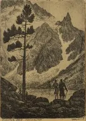 Dariusz Wasowicz, Morskie oko, akwaforta, papier, 20