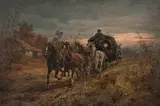 Zygmunt Kaczówka, Zaprzęg, olej, płótno