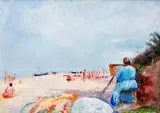 Wojciech Weiss, Aneri na plaży, ok. 1937 r.
