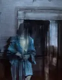 Artur Wiernicki, Girl in a dressing-gown 2017, olej, płótno