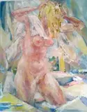 Roussana Nowakowska, Okno, 2017, 2017, olej