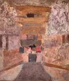 Aleksander Kobzdej, Wejście, 1959–1960, olej, płótno
