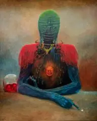 Zdzisław Beksiński, Bez tytułu, 1972, 1972, olej, płyta