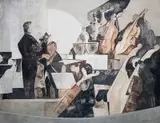 Kazimierz Śramkiewicz, Koncert skrzypcowy V, 1991, 1991, akryl, płótno