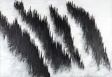 Tomasz Tatarczyk, Bez tytułu (Wzgórza), 1997, 1997, gwasz, węgiel, papier
