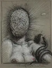 Franciszek Starowieyski, Kompozycja, 1986 r., 1986, technika mieszana, karton