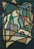 Fryderyk Antoni Hayder, Martwa natura z butelką, 1967 r.