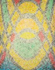 Przenikania II, 2011 r. by Wiesław Grzech, 2011, pastel, papier, sold Mar 2019