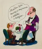 Jerzy Flisak, Miałem tylko marżę w majonezie i sałatkę z kategorii..., tusz lawowany, kolorowy, papier