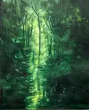 Monika Marchewka, Nowy dzień, 2018, 2018, olej, płótno