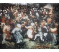 Bartosz Czarnecki, Pieter Bruegel - Taniec wiejski, 2017, 2017, olej, płótno