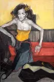 Viola Głowacka, Żółta butonierka, 2011, 2011, tempera, płótno