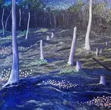 Mariusz Kitowski, Leśne bagno, 2018, 2018, 2018, olej, płótno