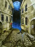 Dariusz Franciszek Różyc, Beyond the wall of sleep, 2019, 2019, akryl, płótno