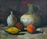 Ryszard Skupin, Martwa natura, olej, płótno