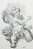 Kimbel Wilhelm, Aniołek, kredka, papier