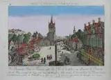 Balthasar Friedrich Leizel, Der Domniks Plan in Danzig, oder der Markt Plaz..., Targ Węglowy w Gdańsku, wyd. Dominicus Fietta, Augsburg, ok. 1795 r., miedzioryt kolorowany w epoce
