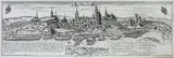 Gabriel Bodenehr, Lublin in Pohlen, Panorama Lublina, Augsburg, ok. 1700 r., miedzioryt