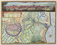 Dantiscum/ichnographia Urbi Gedani et Castelli… by Erik J. Dahlberg, Widok, mapa i plan okolic Gdańska, będący pierwszym ( poza planem A. Dicmanna ) dokładnym planem miasta i jego okolic, s, sold Feb 2019