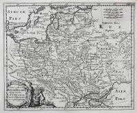 Philipp Clüver, Veteris et novae Regni Poloniae magniq Ducatus Lithuaniae…, Mapa ziem Rzeczpospolitej, Lejda 1678; miedzioryt