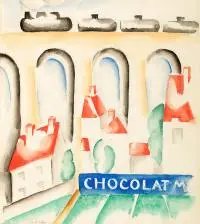 Alice Halicka, Chocolat M, akwarela, papier