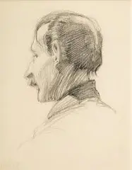 Stanisław Sawiczewski, Studium mężczyzny, ołówek, papier, 16