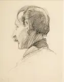 Stanisław Sawiczewski, Studium mężczyzny, ołówek, papier, 16