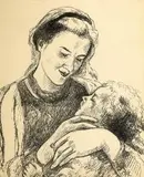 Wlastimil Hofman, Madonna, autolitografia, papier