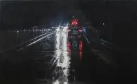 Łukasz Jacek, Night Drive 5, 2018, 2018, olej, płótno