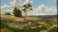 Józef Guranowski, Pejzaż, 1910 r., 1910, olej, płótno, 48