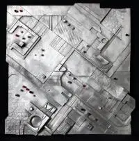 A2 praca z cyklu Aglomeracje, 2010 by Małgorzata Wiśniewska, 2010, aluminium, sold Dec 2018