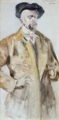 Jacek Malczewski, Autoportret, 1901 r., 1901, olej, tektura