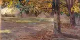 Jacek Malczewski, Pejzaż z drzewami (Wielgie), 1895 r.