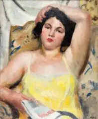 Wojciech Weiss, Modelka, lata 1926-1927, olej, płótno