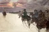 Jerzy Kossak, Wizja Napoleona w odwrocie spod Moskwy, 1921 r.