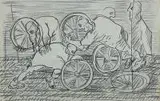Józef Szajna, Replika III - szkic do spektaklu, 1973 r.
