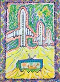 Krzysztof Skarbek, Odpoczywające samoloty, 1999 r., 1999, akryl, papier