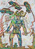Krzysztof Skarbek, Bez tytułu, 1999 r., 1999, akryl, papier