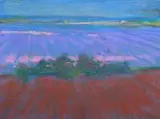 Grzegorz Moryciński, Pejzaż z Prowansji, pastel, papier