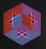 Victor Vasarely, Bez tytułu, serigrafia, papier