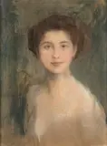 Teodor Axentowicz, Studium portretowe - Pani Boczarowa