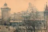 Władysław Jarocki, Widok na Kraków z Akademii Sztuk Pięknych, 1906 r.