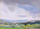 Jan Wojnarski, Stróże, 1929 r., 1929, olej, tektura, 12